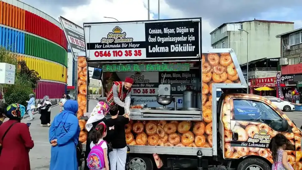 istanbul lokma döktürme mobil lokmacı