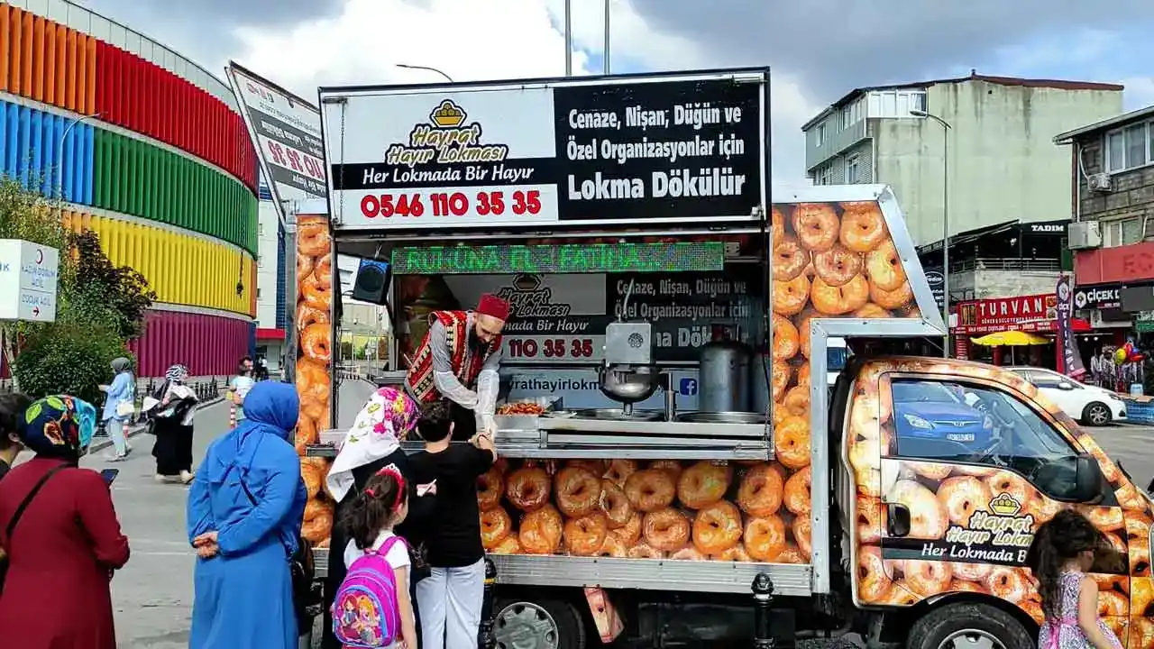 istanbul lokma döktürme mobil lokmacı