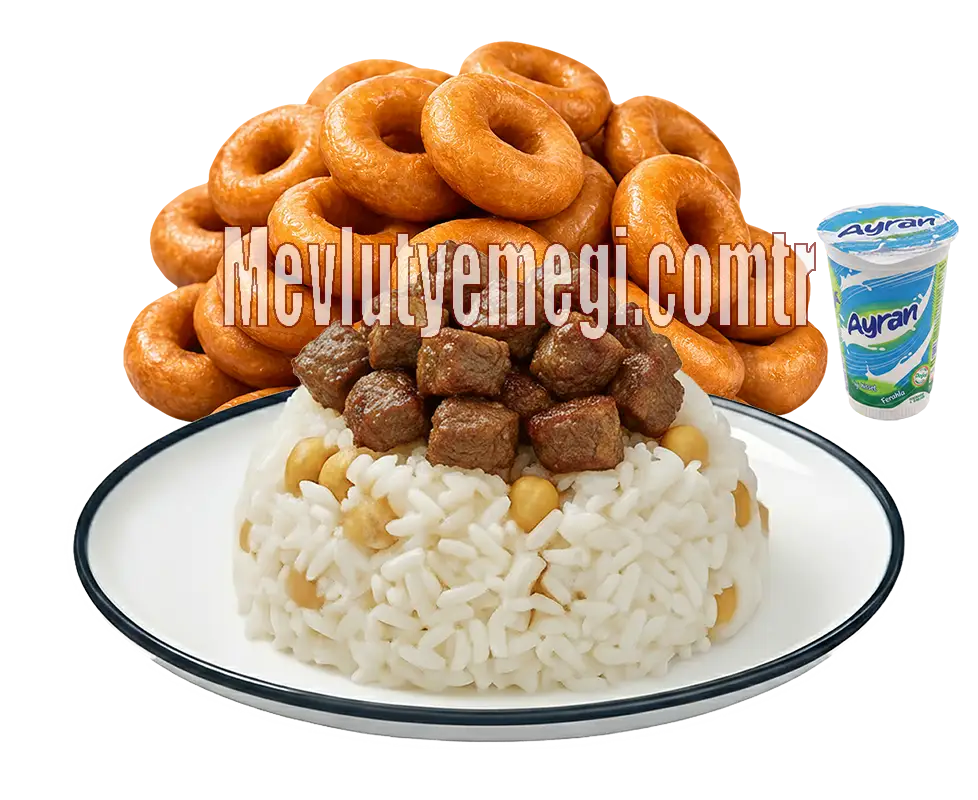 Etli (Kavurmalı) Pilav - Mevlüt Pilavı Menü