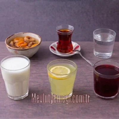 mevlüt yemeği ve mevlüt pilavı içecekler