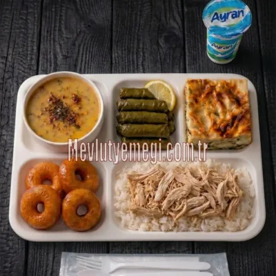 Tavuklu Mevlüt Yemeği ve Mevlüt Pilavı Menü