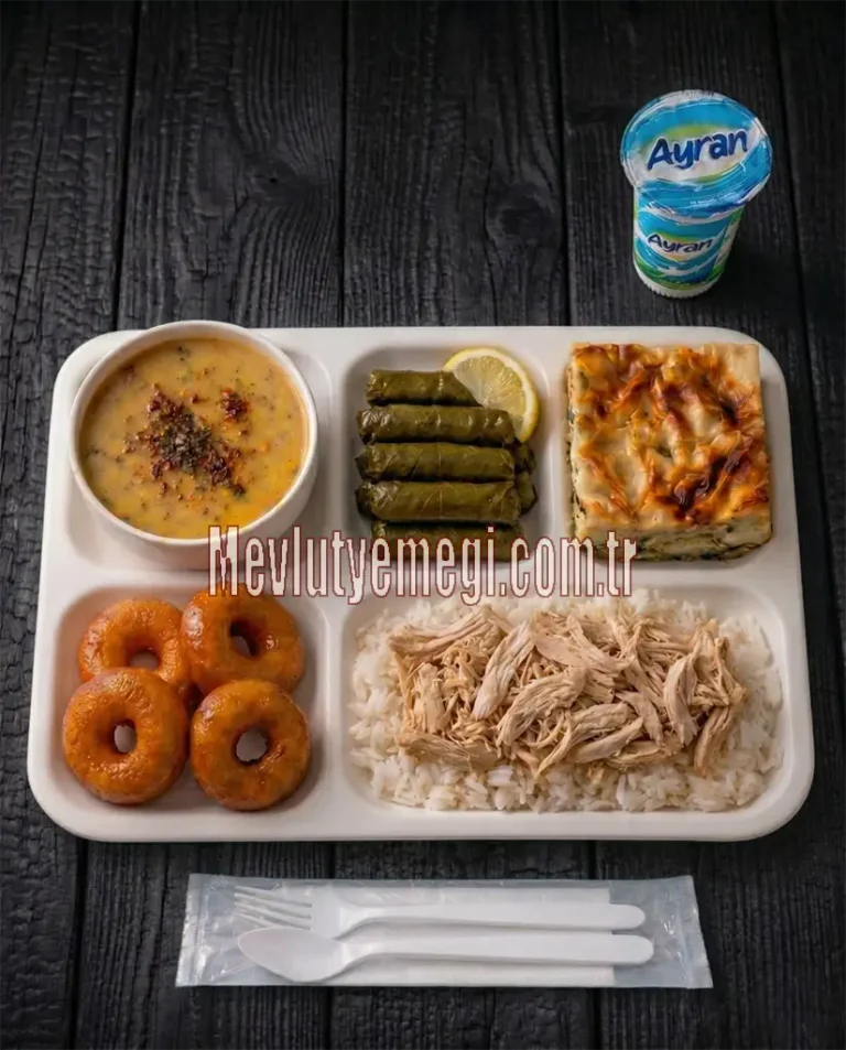 Tavuklu Mevlüt Yemeği ve Mevlüt Pilavı Menü