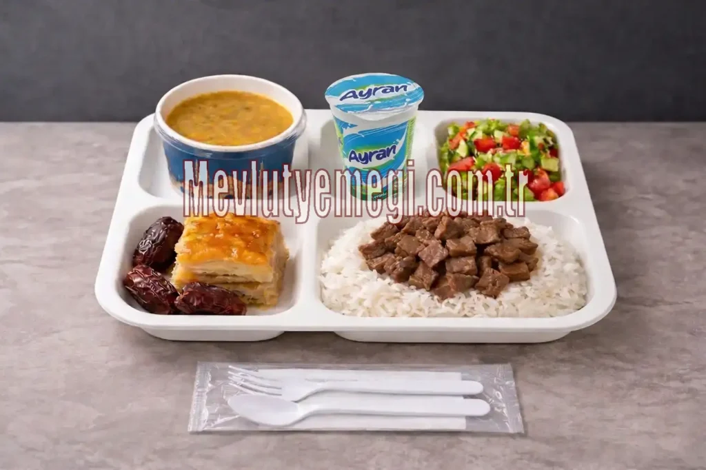 mevlüt pilavcısı ile mevlüt pilavı dağıtımı