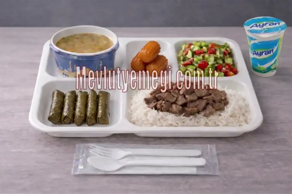 kavurmalı mevlüt pilavı menü