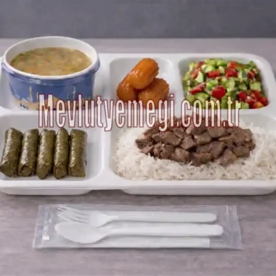 kavurmalı mevlüt pilavı menü