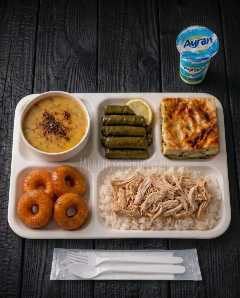 Tavuklu Mevlüt Yemeği ve Mevlüt Pilavı Menü